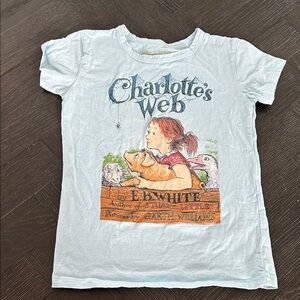 Out of Print Light Blue Charlotte's Web Kids T-Shirt